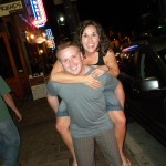 Austin Wedding DJ Glenn Roush Jen & I on 6th Street in Austin.