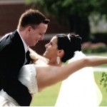 Glenn Roush & Jennifer Roush Wedding A posed dip